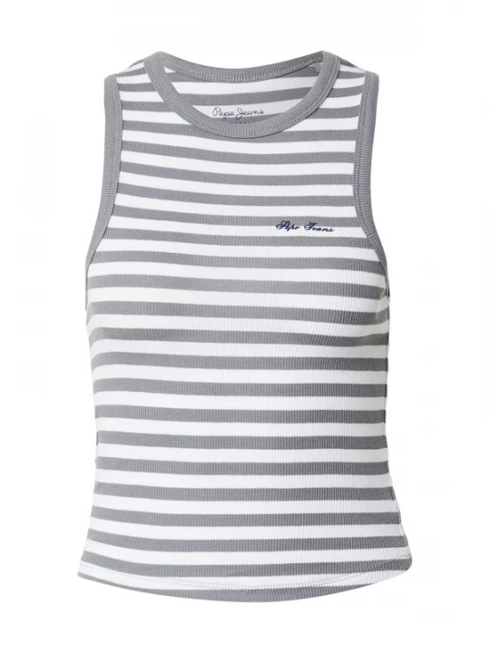 Foto van product Pepe Jeans Top grijs / wit