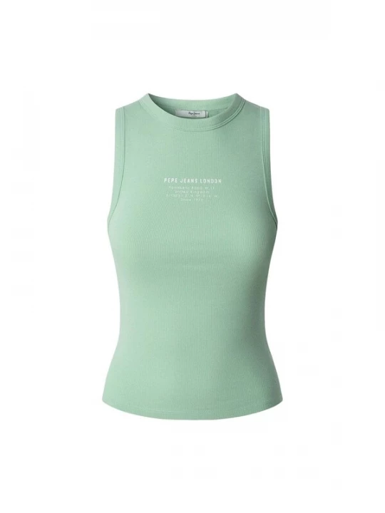 Foto van product Pepe Jeans Top 'Viv' mintgroen / wit
