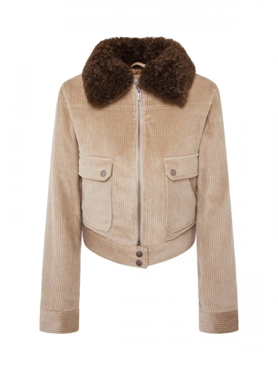 Foto van product Pepe Jeans Tussenjas 'Candance' donkerbeige