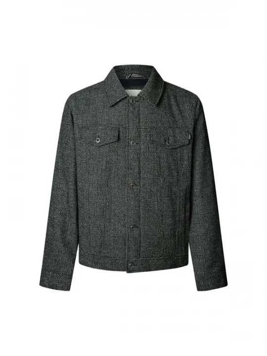 Foto van product Pepe Jeans Tussenjas 'Jerome' donkergrijs / zwart / wit