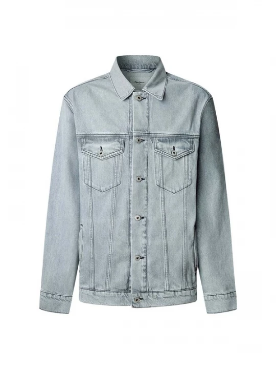 Foto van product Pepe Jeans Tussenjas lichtblauw / zwart