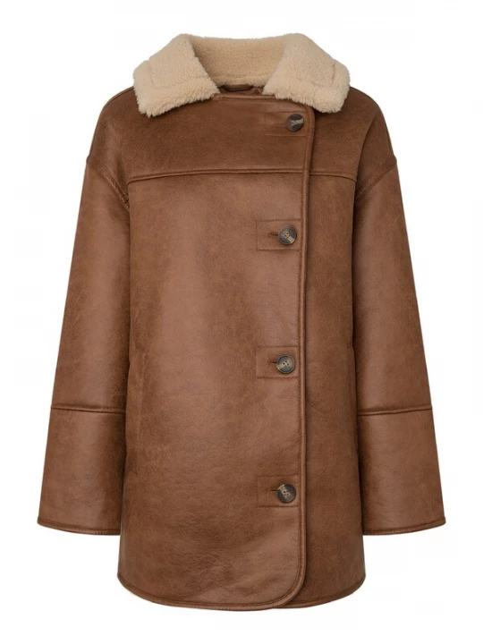 Foto van product Pepe Jeans Winterjas 'CARLA' beige / cognac