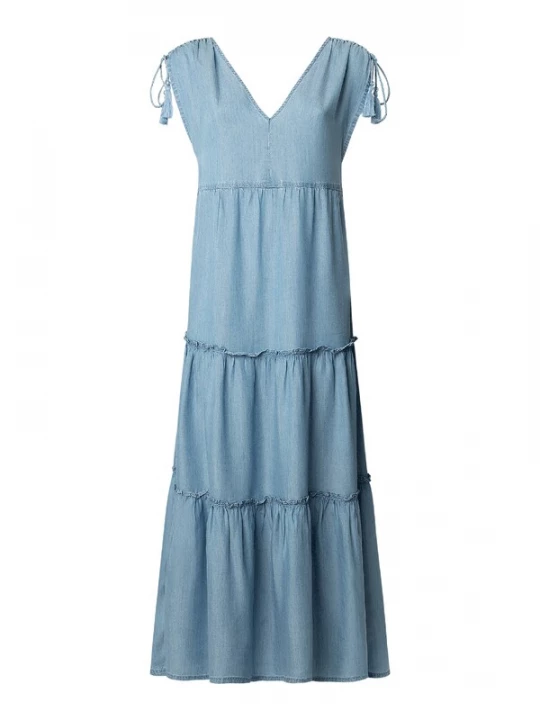 Foto van product Pepe Jeans Zomerjurk 'Effie' blauw denim