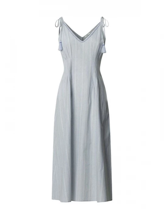 Foto van product Pepe Jeans Zomerjurk 'Francesca' lichtblauw / donkerblauw / pastelgroen / wit