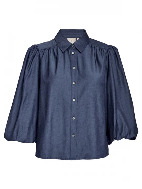 Foto van product Peppercorn Blouse 'Bea' blauw denim