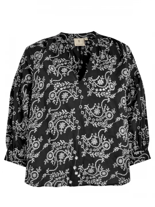 Foto van product Peppercorn Blouse 'Tiffany' zwart / wit