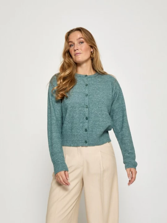 Foto van product Peppercorn Gebreid vest 'Kate' groen