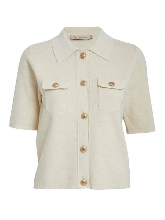 Foto van product Peppercorn Gebreid vest 'Kaylee' offwhite
