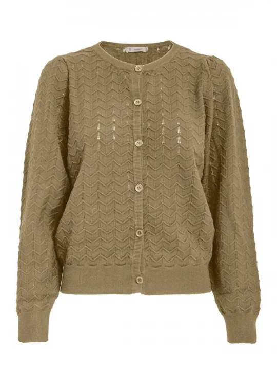 Foto van product Peppercorn Gebreid vest 'Rosy' grijs