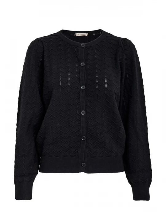 Foto van product Peppercorn Gebreid vest 'Rosy' zwart