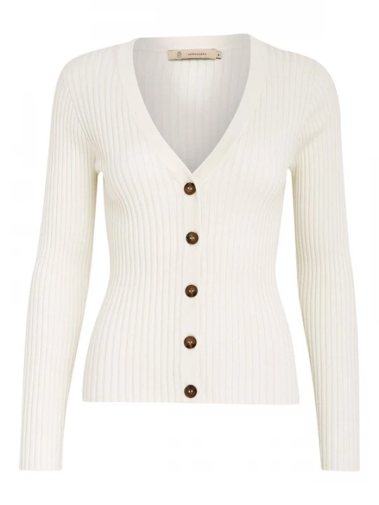 Foto van product Peppercorn Gebreid vest 'Tana' wit
