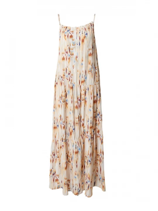 Foto van product Peppercorn Jurk beige / blauw / curry / lichtgrijs
