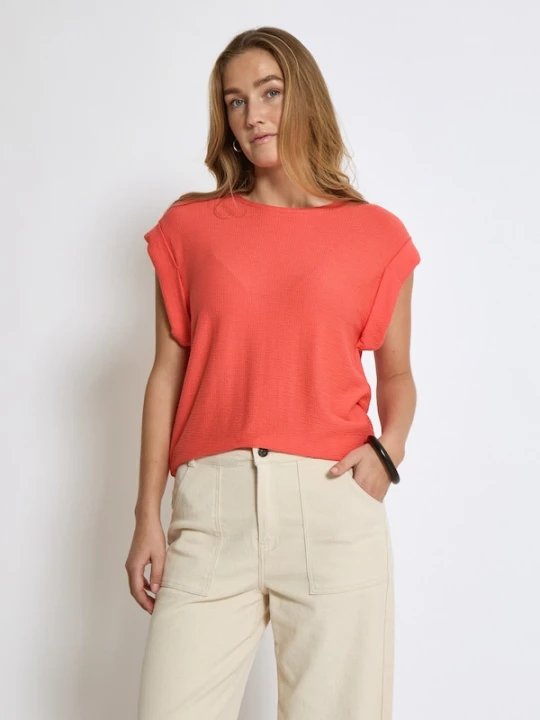 Foto van product Peppercorn Shirt 'Averly' zalm roze