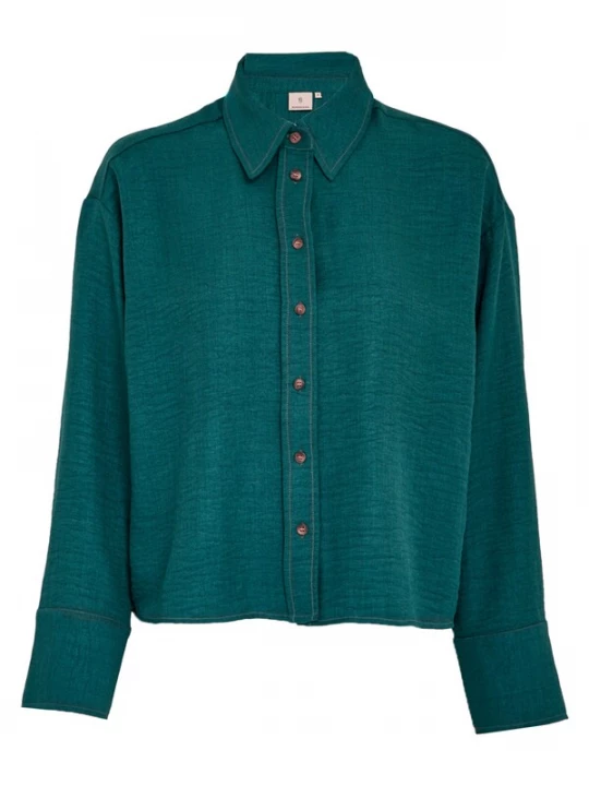 Foto van product Peppercorn Shirt 'Gaby' donkergroen