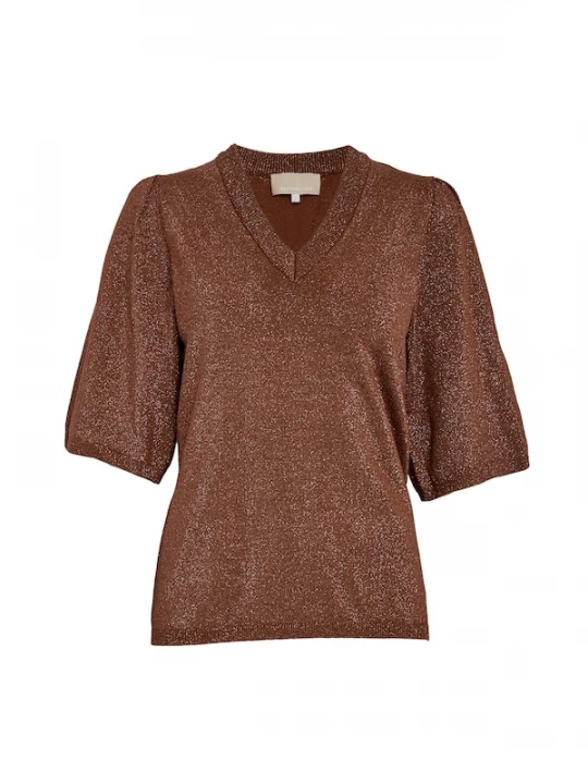 Foto van product Peppercorn Shirt 'Glenda' bruin