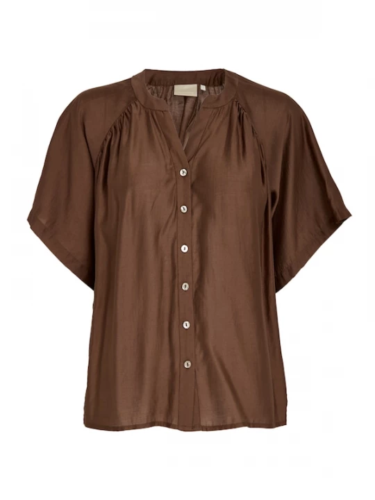 Foto van product Peppercorn Shirt 'Ida' bruin
