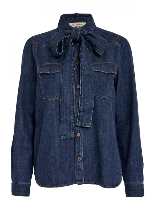 Foto van product Peppercorn Shirt 'Madison' blauw denim
