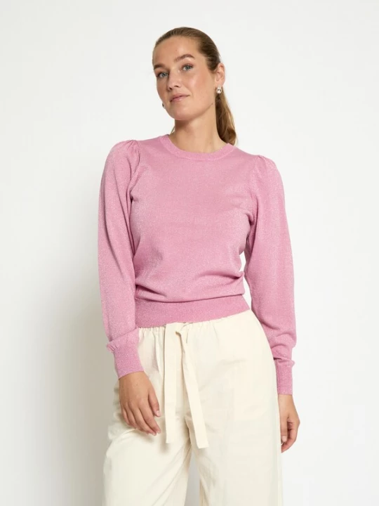 Foto van product Peppercorn Shirt 'Remi' pastelroze / zilver
