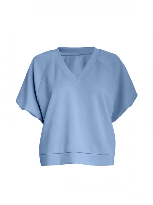 Foto van product Peppercorn Top 'Minnie' blauw gemêleerd