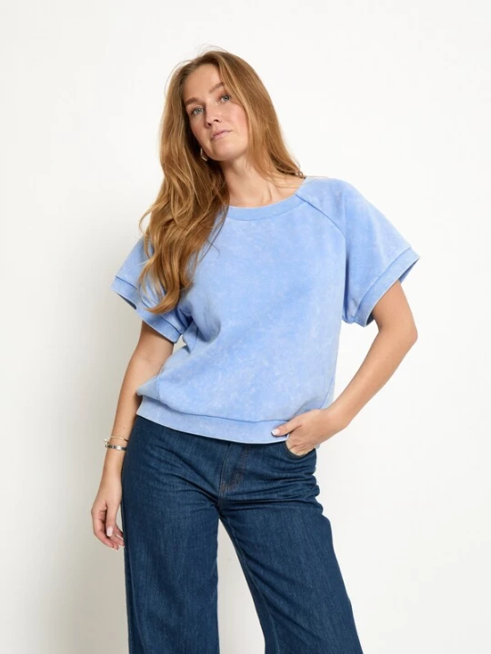 Foto van product Peppercorn Top 'Nicia' blauw gemêleerd