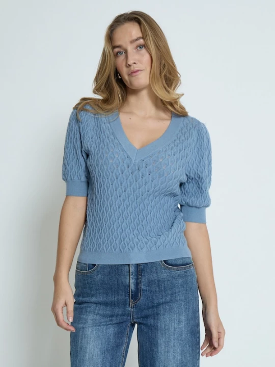 Foto van product Peppercorn Top 'Rosalia' royal blue / koningsblauw