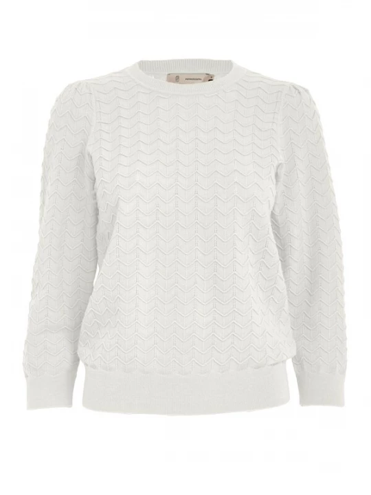 Foto van product Peppercorn Trui 'Rosy' wit