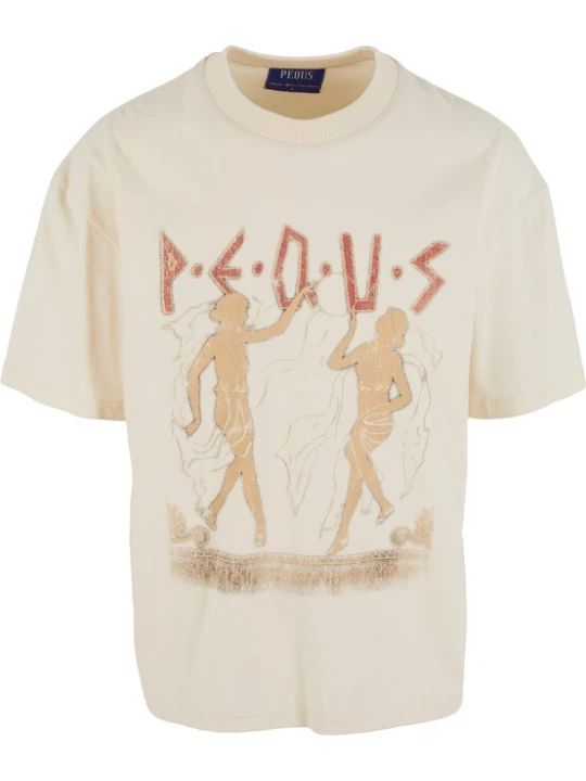 Foto van product Pequs Shirt 'Ancient Love Story' beige / crème / bruin