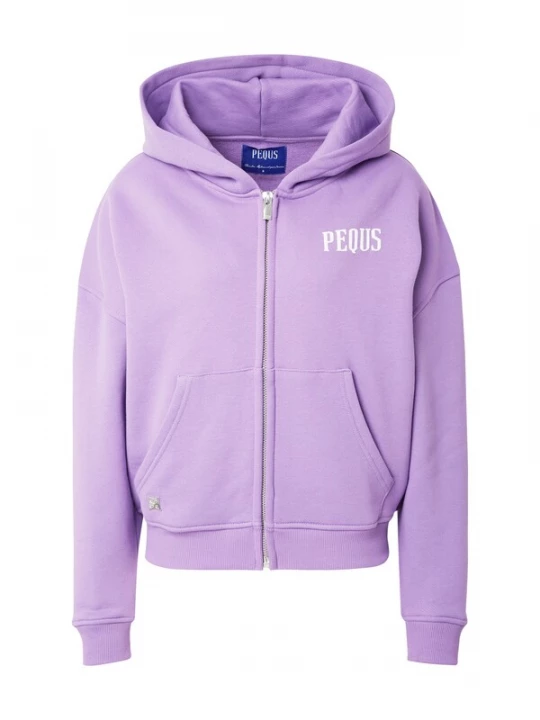 Foto van product Pequs Sweatvest lavendel / wit