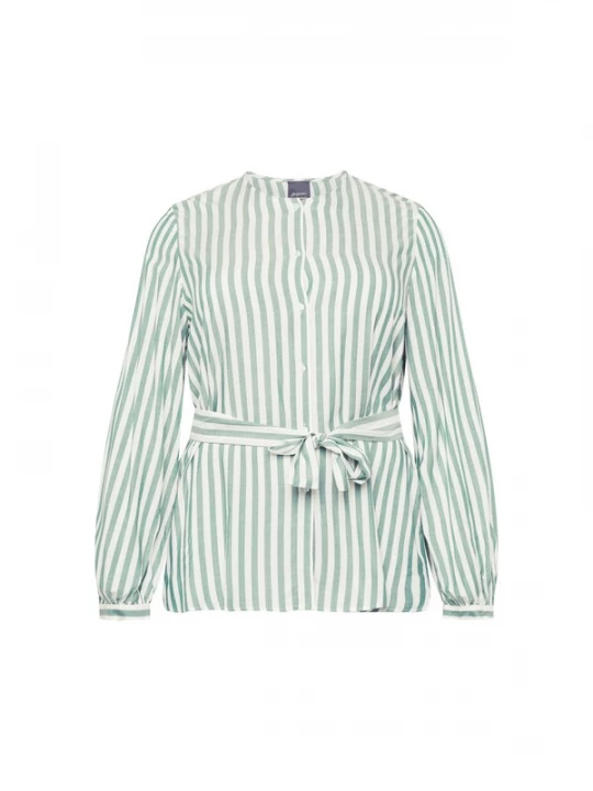 Foto van product Persona by Marina Rinaldi Blouse 'BAIO' lichtgroen / wit