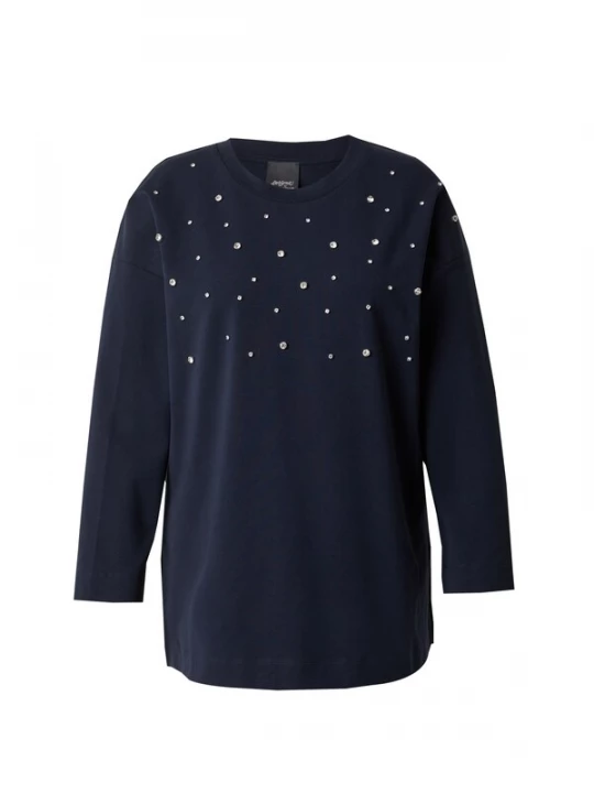 Foto van product Persona by Marina Rinaldi Shirt 'TUC' navy / zilver