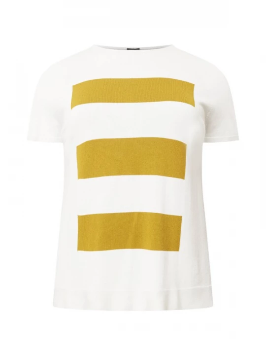 Foto van product Persona by Marina Rinaldi Trui 'APICE' honing / wit