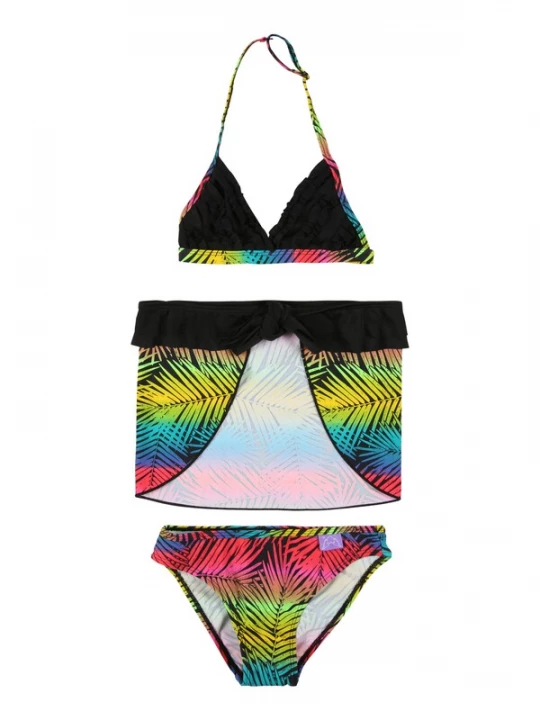 Foto van product petit amour Bikini lichtblauw / neongroen / pink / zwart