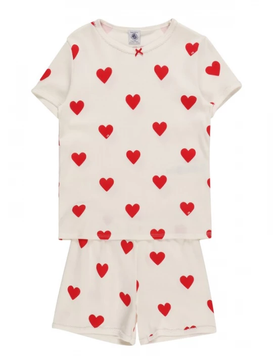 Foto van product PETIT BATEAU Nachtkledij rood / wit