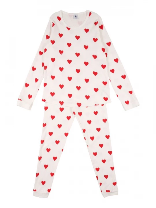 Foto van product PETIT BATEAU Nachtkledij rood / wit