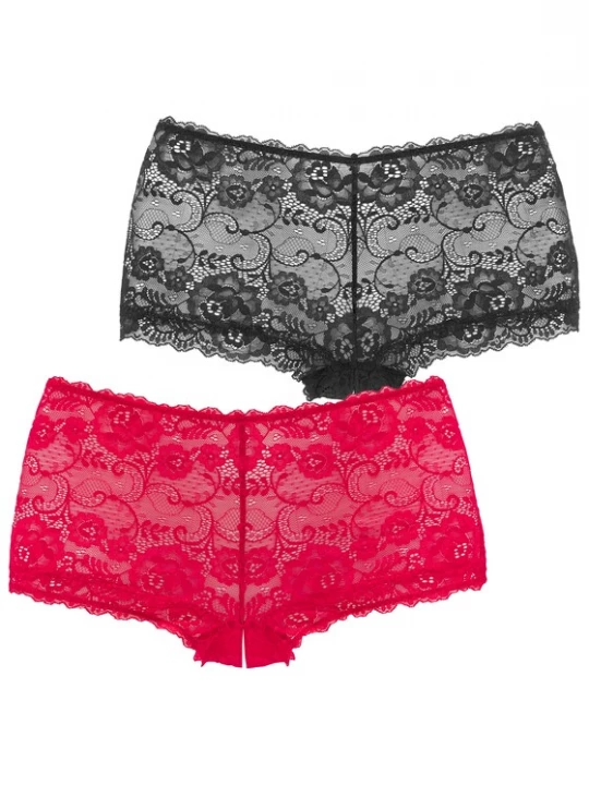 Foto van product PETITE FLEUR GOLD Slip cranberry / zwart