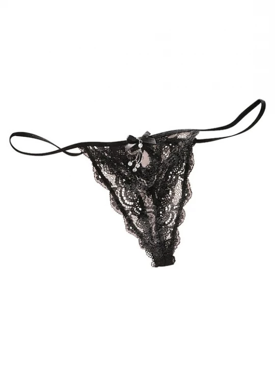 Foto van product PETITE FLEUR GOLD String zwart