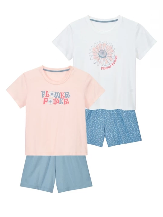 Foto van product Petite Fleur Kids Nachtkledij saffier / pastelroze / rood / wit