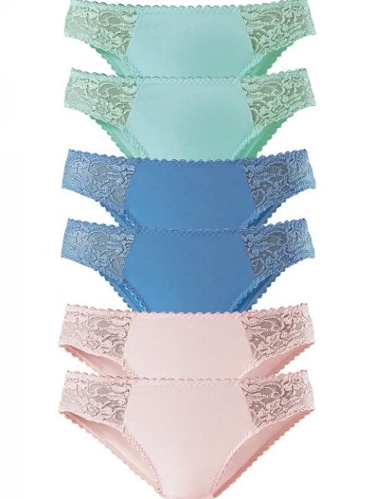 Foto van product PETITE FLEUR Slip blauw / jade groen / rosa