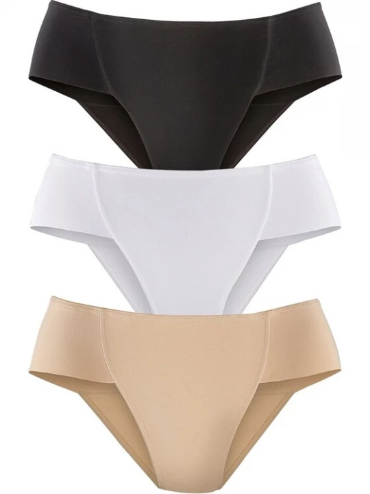 Foto van product PETITE FLEUR Slip champagne / zwart / wit