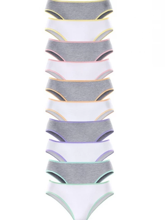 Foto van product PETITE FLEUR Slip grijs / wit