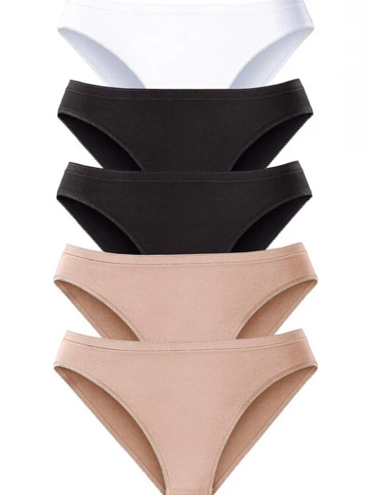 Foto van product PETITE FLEUR Slip lichtbeige / zwart / wit