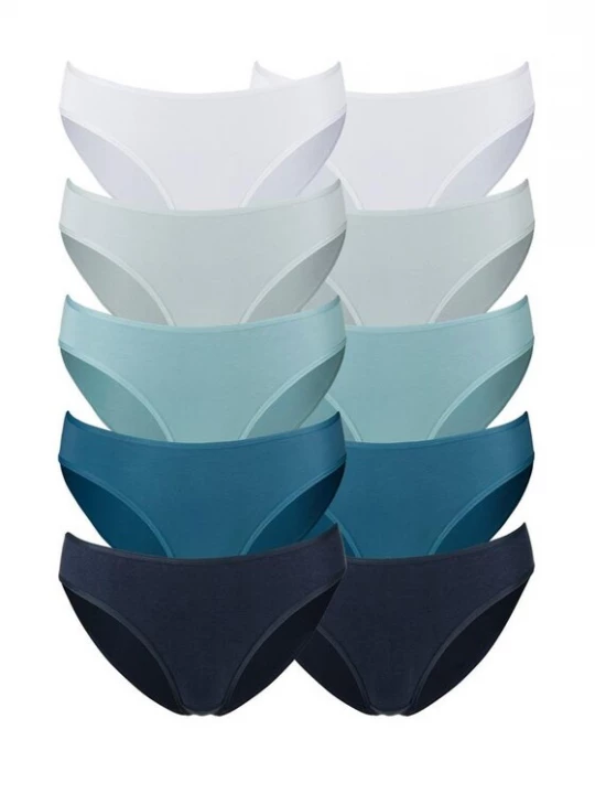 Foto van product PETITE FLEUR Slip nachtblauw / azuur / lichtblauw / petrol / wit