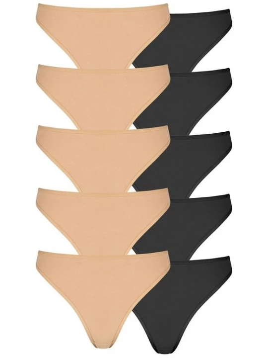 Foto van product PETITE FLEUR String beige / zwart