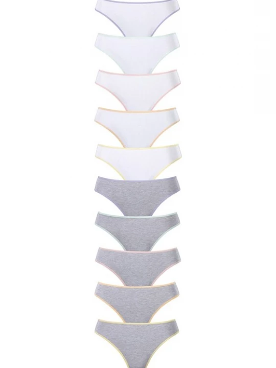 Foto van product PETITE FLEUR String grijs / wit