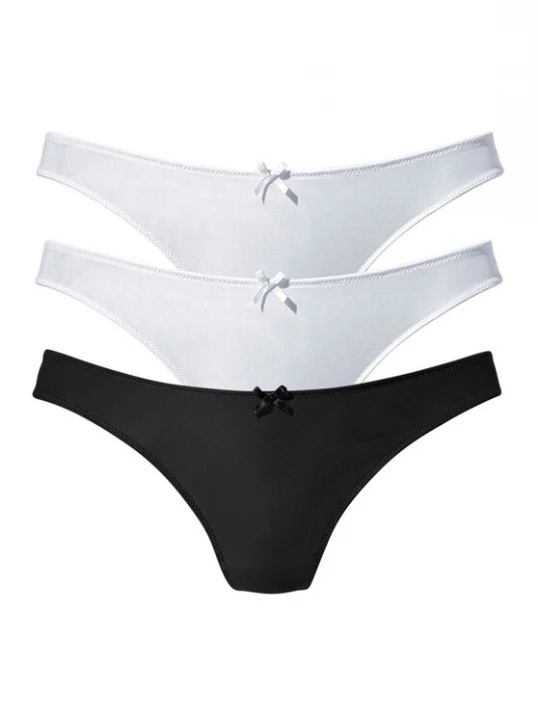 Foto van product PETITE FLEUR String zwart / wit