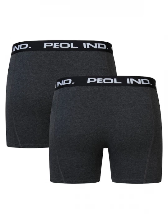 Foto van product Petrol Industries Boxershorts grijs gemêleerd / zwart / wit