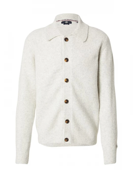 Foto van product Petrol Industries Gebreid vest beige gemêleerd