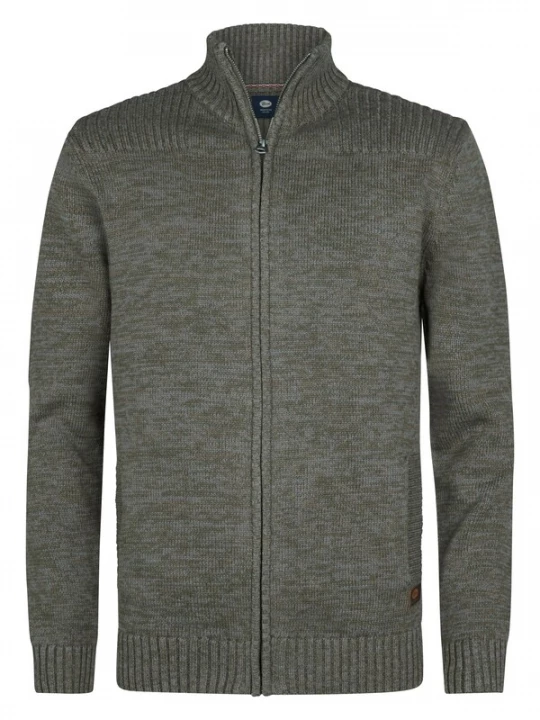 Foto van product Petrol Industries Gebreid vest 'Sleeping Bear' donkergrijs