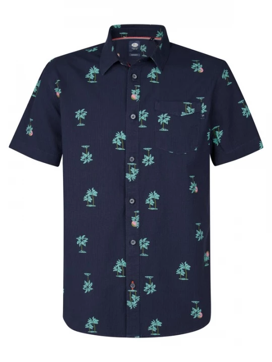 Foto van product Petrol Industries Overhemd 'Coralshore' navy / groen