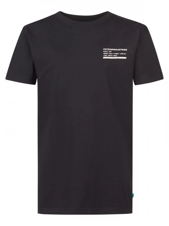 Foto van product Petrol Industries Shirt 'Acadia' zwart / wit